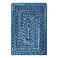 thumbnail image 2 of Unique Loom Braided Chindi Collection Area Rug - Layer (2' x 3' 1" Rectangle Blue/Navy Blue), 2 of 9