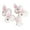 White, variant on comerut 5 Pcs Rabbit Doll Comfortable Touch High Simulation Plush Lovely Easter Bunny Toy Craft for Home