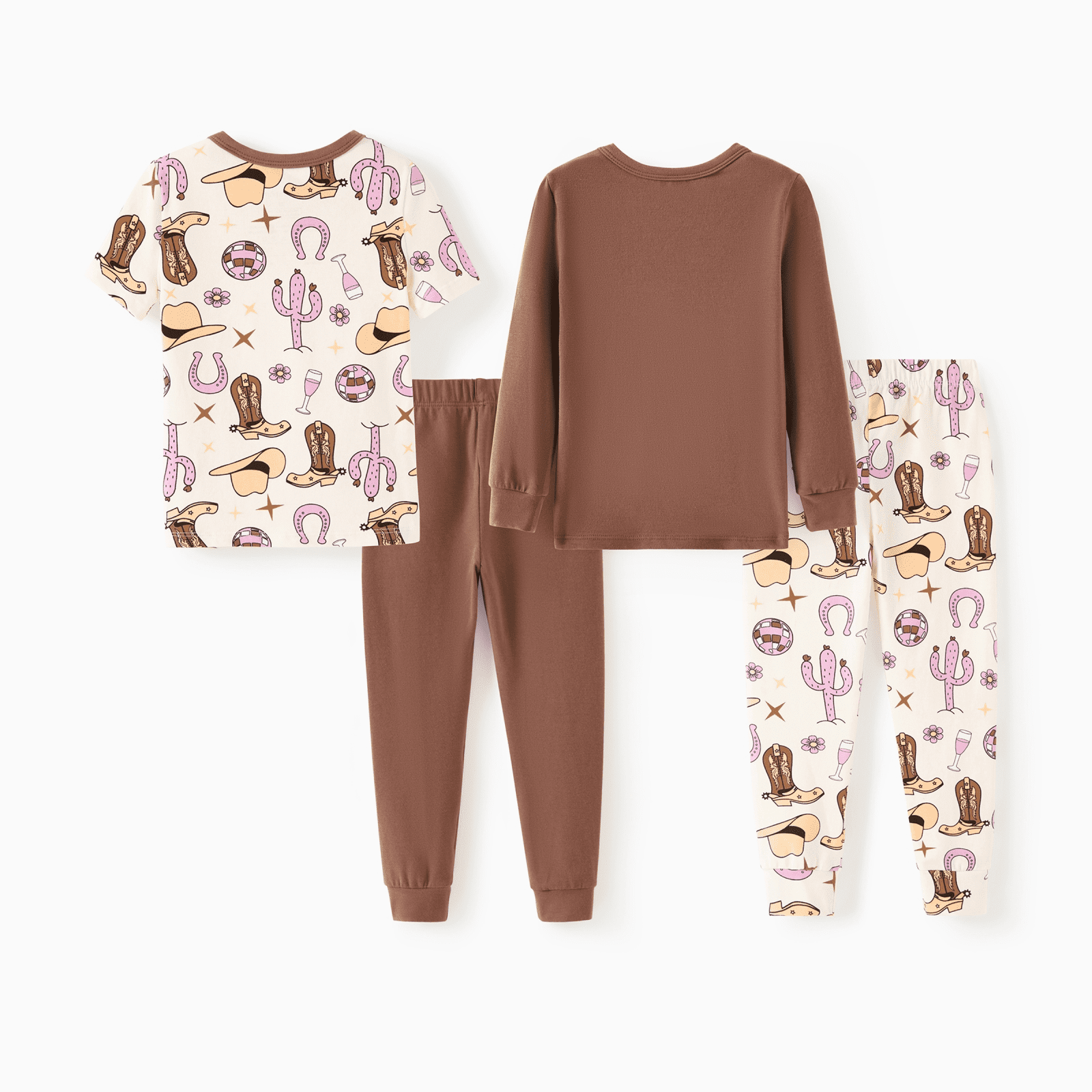 PATPAT 4-Pieces Baby Pajama Sets with Organic Cotton, Snug fit Pjs for Girls Boys Toddler Kids, Supersoft & Stretchy Sleeper