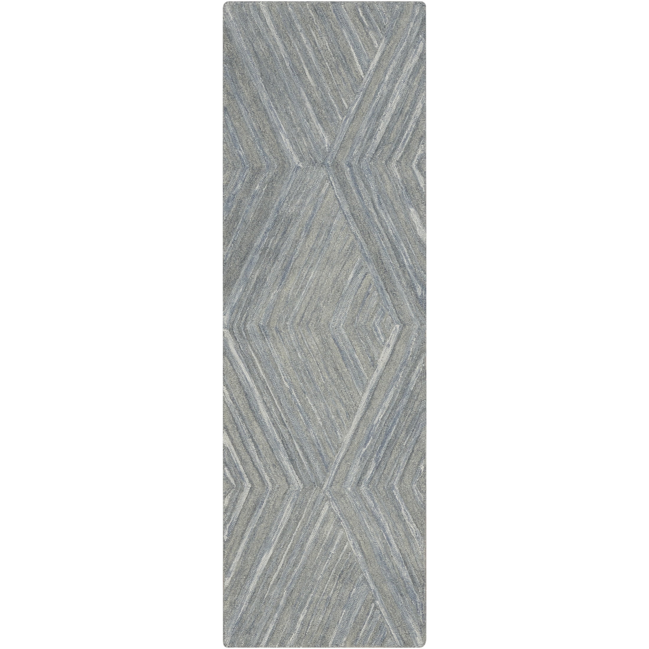 Nourison Graceful 2'3" x 7'6" Blue Modern Indoor Rug