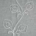thumbnail image 4 of Dainty Home Stella 3D Floral Chenille Embroidered Solid Sheer 76" x 84" Window Curtain Panel Pair in Grey, 4 of 8