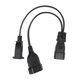 thumbnail image 5 of C14 Macho A 1-15R EU4.0 mm Cable de Alimentación Femenino, IEC320 C14 A 1-15R Cable de Alimentación Ofc PVC Space Ahorro para Hogar, 5 of 7