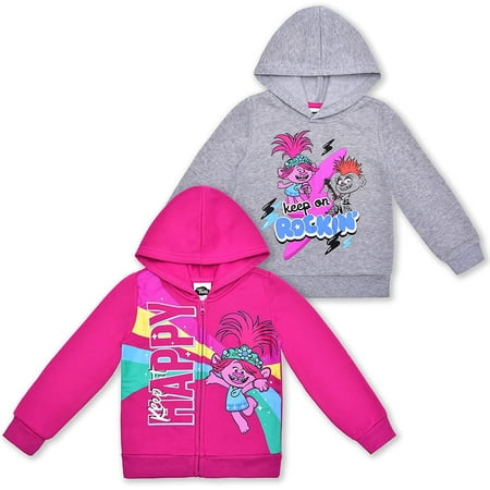 

Trolls Poppy and Barb Girls 2 Pack Character Hoodie Toddler