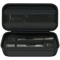 Microphone Wireless Case Compatible with JBL Wireless Two Microphones, Handheld Storage Partybox for Receiver and Other Accessories - Black (Box Only)