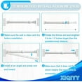 thumbnail image 4 of Small Tension Rods 16 to 28 inch ,Adjustable Shower Spring Tension Rod Short for Windows,Closet,Curtain,Doorway,Upgrade Diameter 1 inch,White, 4 of 14