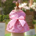 thumbnail image 6 of SPRING PARK Pet Clothing Summer Cute Princess Bow-knot Decor Sequins Design Skirt Teddy Costume for Dog, 6 of 7