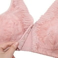 thumbnail image 5 of Sngxgn Women's Silky Soft Smoothing Wireless Bra(Pink,36), 5 of 7