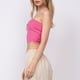 thumbnail image 5 of Blusa Mangas Largas Top Mujer Y2k Tube Crop Jersey Acanalado Bandeau Summer Tops Kuymtek Rosa T M para Mujer, 5 of 7