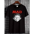 thumbnail image 2 of MAD Magazine Alfred E. Newman Vintage 1970s T-Shirt - Iconic "What? Me Worry?" Face & Bold Red MAD, Unisex Retro Tee for Men &, Durable 70s Graphic Shirt for Casual Wear & Nostalgic Fans, 2 of 10