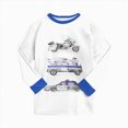 thumbnail image 7 of Gibobby Toddler Boys Pajamas Boy Fall Winter Pajamas Set 2PC Long Sleeve Crewneck Sleepwear Cute Print Pjs For Boys 1t 2t 3t 4t 5t Casual Kids Sleepwear Toddler Boys Clothes,White,Size 6-7 Years, 7 of 7
