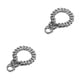 thumbnail image 4 of Collar de cadena de perro Greeniant acero plata 26 pulgadas 2Conjunto, 4 of 6