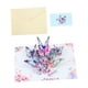 thumbnail image 5 of Tarjeta de regalo para el Día de la Madre, tarjeta con escultura de papel, tarjeta con ramo elegante, romántico y único Azul, 5 of 9
