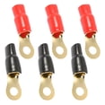 thumbnail image 1 of HEANUJJ 3Pairs Assorted Color Brass Audio Wire Connectors Easy Install Speaker Cable Connector, 1 of 8