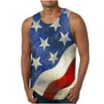 thumbnail image 2 of LWITHSZG Sleeveless Patriotic Shirts for Men American Flag ​Printed Tank Top Big and Tall Graphic Tees Summer 4th of July Outfits M-6XL, 2 of 5