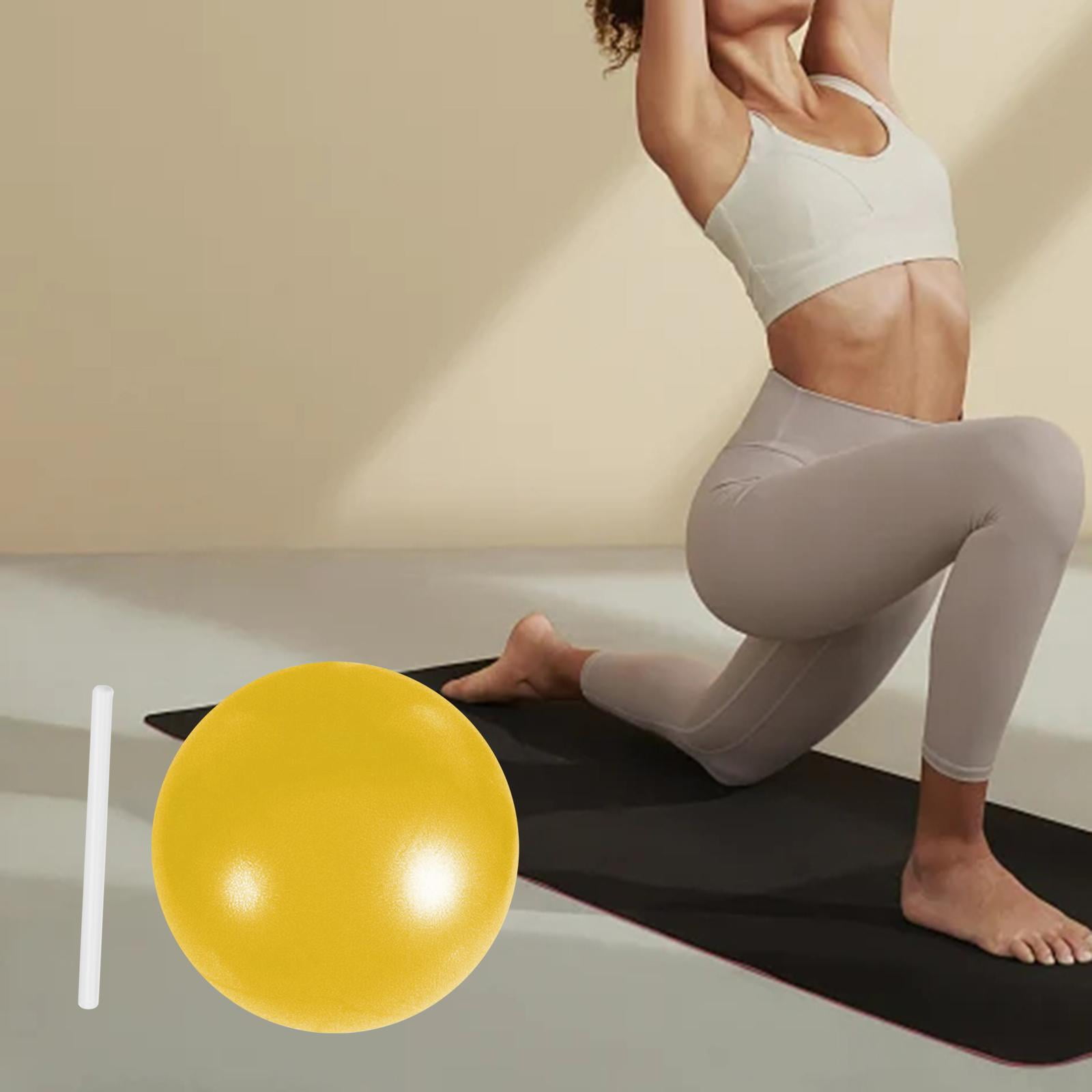 GARENDE 5xSmall Pilates Ball Heavy Duty Workout Ball for Home Gym Balance Yellow