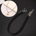 thumbnail image 3 of 10Pcs/set Black Silk Necklace Cord 2.0mm/28in with Extension Chain Lead & Nickel Free with Firmly Attached Silver Clasp, 3 of 8