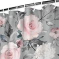 thumbnail image 3 of Waterproof Beautiful Colorful Floral Shower Curtain 72x72 Inch Boho Style Polyester Unique Shower Curtain for Bathroom Hotel Home Decor with 12 Plastic Hooks, 3 of 5