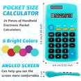 thumbnail image 2 of Calculadora de bolsillo Weewooday con batería solar de 8 dígitos, 2 of 7