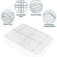thumbnail image 3 of Happon Cooling Rack - Stainless Steel, Oven Safe Grid Wire Racks for Cooking & Baking - 9.8 x 7.4", 3 of 6