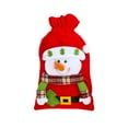 thumbnail image 2 of Large Red Christmas Gift Bag with Santa Print, 50cm Polyester Bag for Clothing, Toys, and Big Present Wrapping, 2 of 6