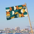 thumbnail image 5 of Geometric Mid Century Retro Double Sided Flag 3x5FT Reversible Garden Flag Outdoor Decor for House, Porch, Lawn, Yard, Indoor Wall, Party Decoration, 5 of 6