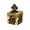 Lottery Box, variant on Graduation Gold Edge Cupcake Pick Insertion, Black Gold Glitter Cake Topper for 2026 Grad