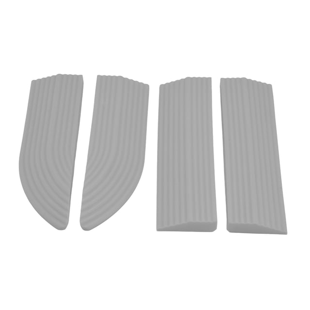 4PCS Rubber Wheelchair Ramp Universal Sweeper Threshold Ramps Non Slip for Sweepers Electric Scooters Wheelchairs