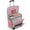 Pink, variant on Purple Rolling Wheeled Craft & Hobby Storage Tote Bag