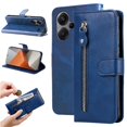 thumbnail image 1 of Estuche de Cuero PU con Cierre para Xiaomi Redmi Note 13 Pro Plus 5G , Funda Protectora con Billetera y Correa, 1 of 6