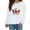 White, variant on Siilsaa Womens Hoodies Plus Size Oversized Sweatshirt for Women Waffle Knit Color Block Crewneck Long Sleeve Casual High Low Pullover Sweatshirts Tops Black,L