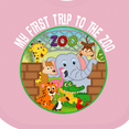 thumbnail image 4 of Inktastic 1st Trip to Zoo Animals Boys or Girls Baby Bib, 4 of 4