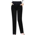 thumbnail image 1 of Pantalones de pana Prolriy para mujer, leggings con forro polar, de cintura alta, gruesos, cálidos y suaves, térmicos, informales, de talla regular y grande, de invierno, color negro XXXL., 1 of 6