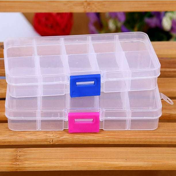 10 Grids Plastic Storage Box for Small Component Jewelry Tool Box