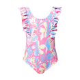 thumbnail image 2 of Otqutp Girls One Piece Swimsuit Rainbow Gradient Heart Print Ruffle Sleeveless Bathing Suit Summer Slim Fit Beach Surf Swimwear, 2 of 7