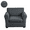 Dark Grey, variant on 2 Piece Jacquard Chair Covers with Arms Super Stretch Non Slip Chair Slipcover for Dogs Pet Friendly Elastic Sofa Couch Protector Armchair Cover