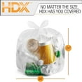 ** HDX 10 Gal. Clear Waste Liner Trash Bags (250Count) (D)