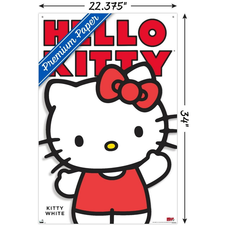 Hello Kitty - Kitty White Feature Series Wall Poster with Pushpins