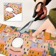 thumbnail image 6 of Yayeee Faucet Mat for Kitchen Sink 14.7" Diatomite Long Splash Guard Pad, Orange Cityscape Painting, 2 Pack, 6 of 7