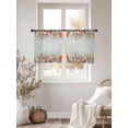 thumbnail image 4 of Colorful Shell Sheer Curtains 45 Inch Long 2 Panels, Ocean Coral Summer Beach Retro Light Filtering Rod Pocket Curtains, Sheer Voile Drapes for Living Room Bedroom, 52"x45", 4 of 8