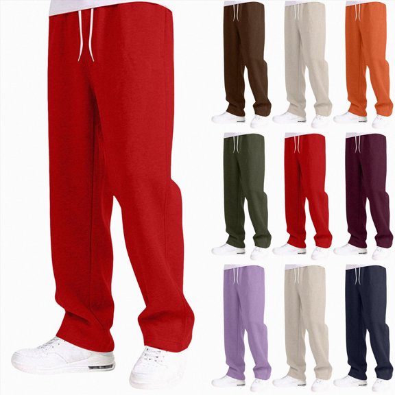 Nwiuh Wide Leg Sweatpants for Boys Joggers Baggy Sweat Pants Open Bottom Elastic Waist Athletic Casual Pants with Pockets (Army Green, 11-12 Years)