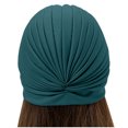thumbnail image 3 of Mikilon Women New Elastic Neck Caps Solid Color Fringe Hats Indian Style Gemstone Decoration Hat, 3 of 5