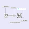 thumbnail image 4 of 1 Carat Cushion IGI Certified Lab Grown Diamond Solitaire Earrings | 14K White Gold FG VS Diamonds | Stud Earrings Friendly Diamonds, 4 of 6