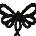 thumbnail image 6 of Northlight Set of 4 Black Glitter Bowtie Christmas Ornaments 6", 6 of 6