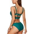 thumbnail image 4 of Charmo Push Up Bikini Swimsuits for Women Cropped Bikini Top Two Pieces Bathing Suits, 4 of 8