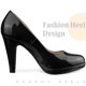 thumbnail image 4 of Zapatos de tacón de aguja con plataforma y punta redonda para mujer negro, EE. UU. 6, 4 of 5