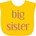 thumbnail image 3 of Inktastic Big Sister Girls Baby Bib, 3 of 4