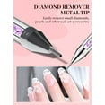 thumbnail image 3 of Wax Pencil for Rhinestones, Rhinestone Picker Dotting Pen, Dual-Ended Diamond Painting Wax Pencil Gems Crystals Picker Pen Nail Art DIY Decoration Tool (Purple+White), 3 of 5