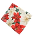 thumbnail image 3 of Camino de mesa navideño Fruta roja Anciano Sombrero Cabeza Claret Flores blancas Mantel Fiesta Cena Decoración Advancent JR0842-04, 3 of 5