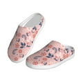 thumbnail image 2 of Lsque Tropical Plants Pattern Womens Comfort Cotton on Scuff With Memory Foam and Anti-skid Sole Slipper-35/36, 2 of 7