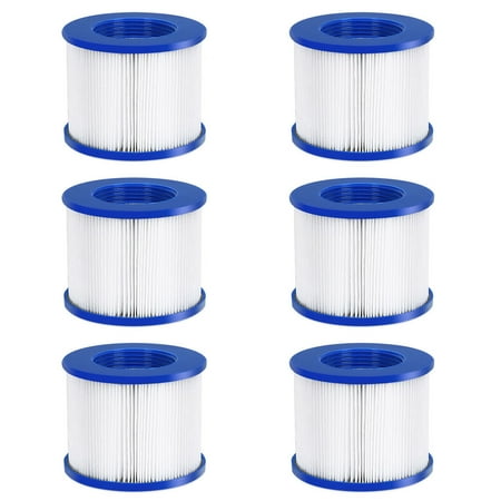 - Goplus 6 Pack Hot Tub Pool Spa Filter Cartridge Pump Replacement 120 Fold Easy Set